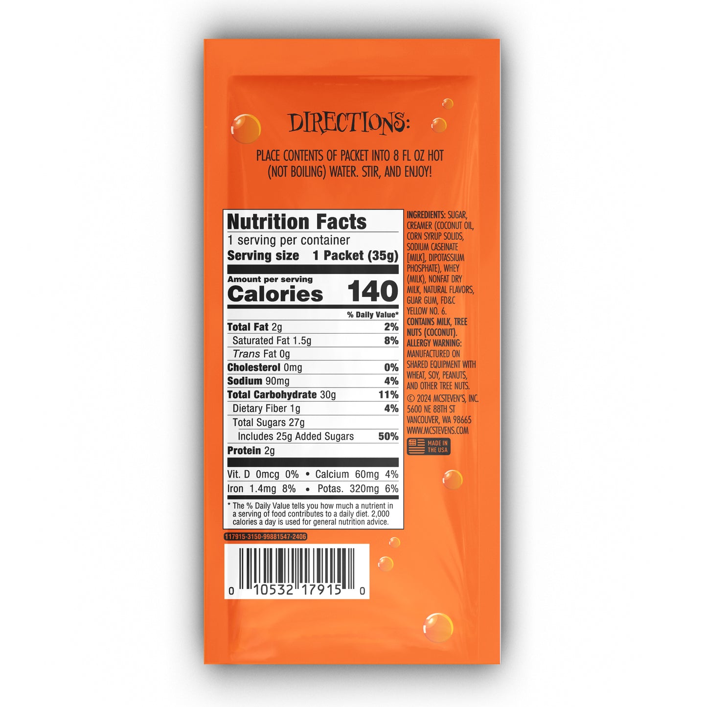 Halloween Drink Mix Variety Box (Twelve 1-1.25oz Packets)