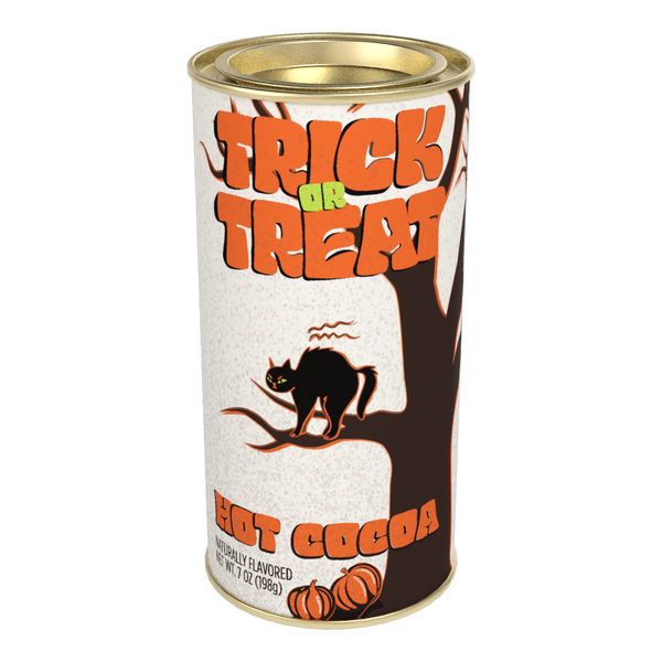 Vintage Halloween TRICK OR TREAT Hot Cocoa (7oz Round Tin)