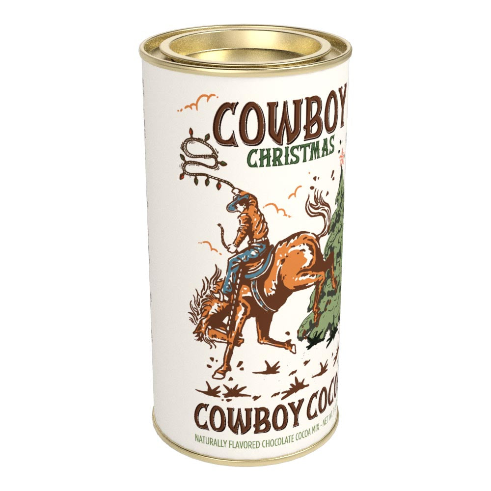 Cowboy Christmas Chocolate Cocoa (7oz Round Tin)