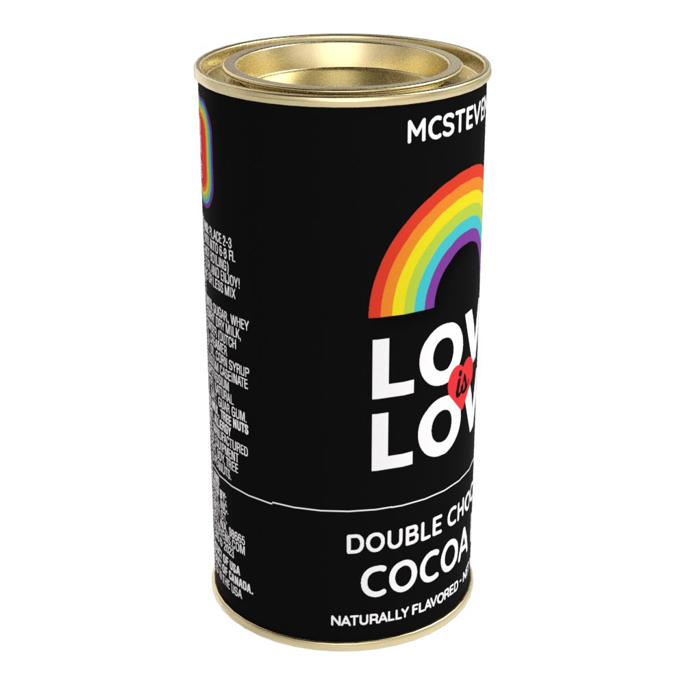Pride! Love is Love Chocolate Cocoa (7oz Round Tin)