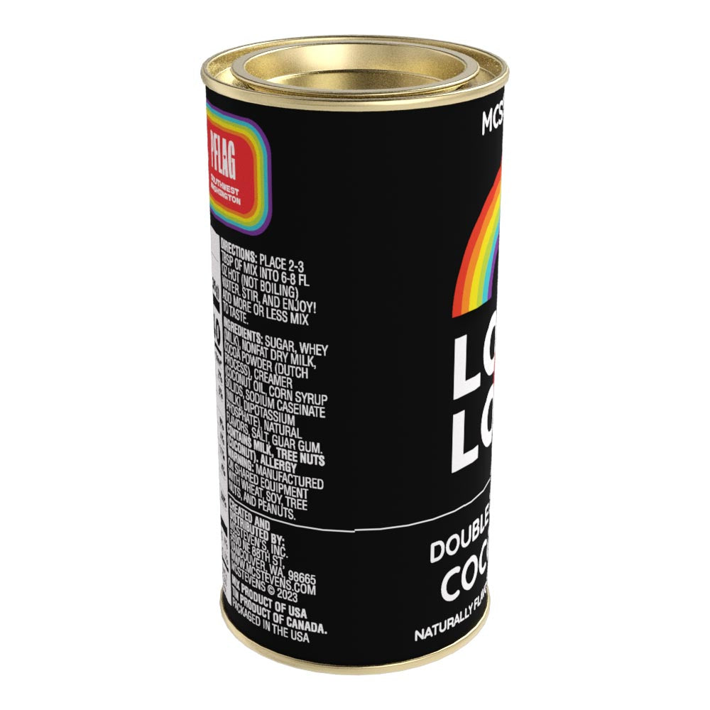 Pride! Love is Love Chocolate Cocoa (7oz Round Tin)
