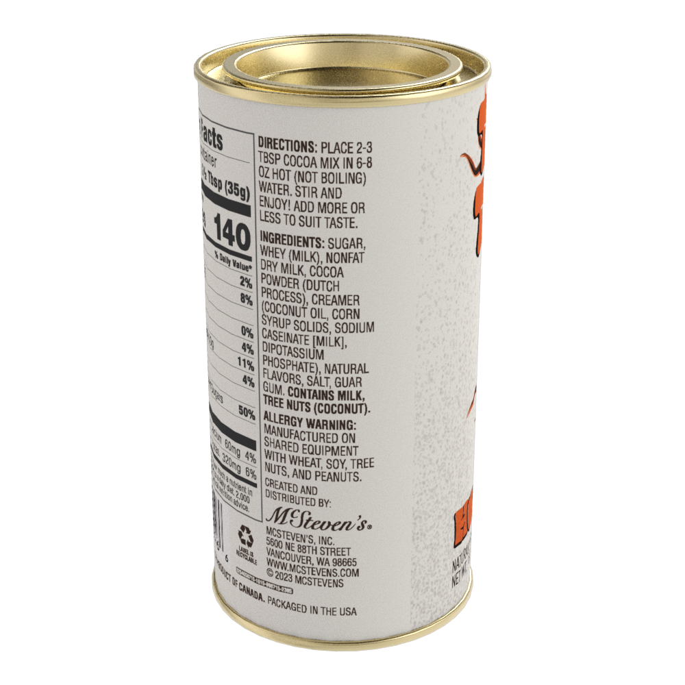 Vintage Halloween TRICK OR TREAT Hot Cocoa (7oz Round Tin)