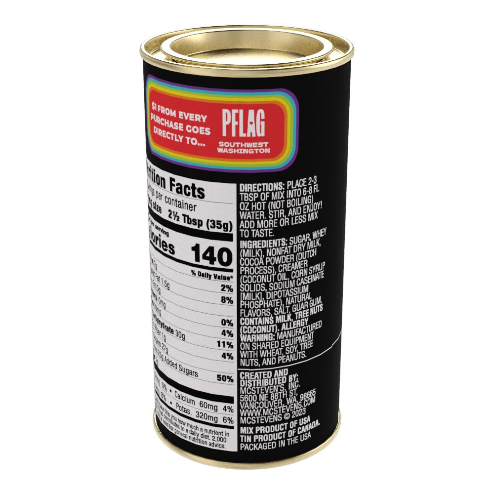 Pride! Love is Love Chocolate Cocoa (7oz Round Tin)