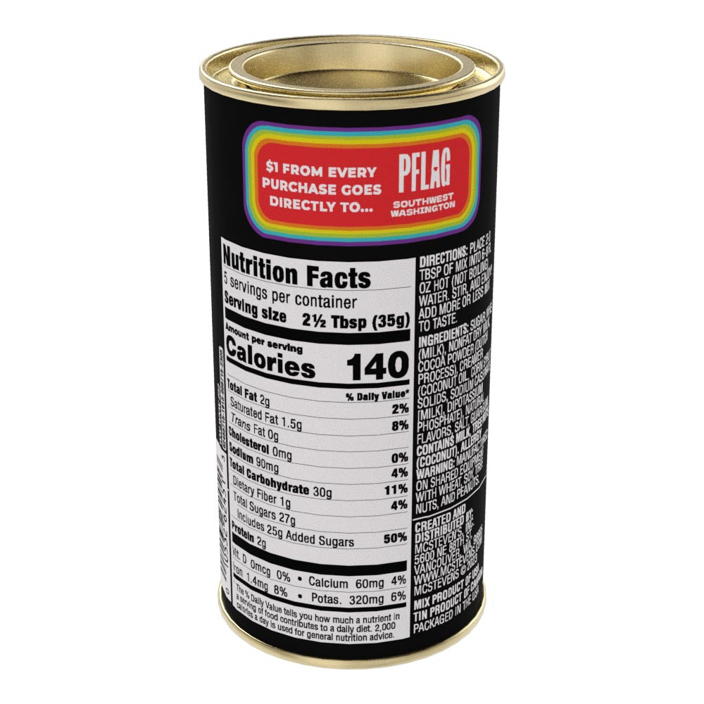 Pride! Love is Love Chocolate Cocoa (7oz Round Tin)