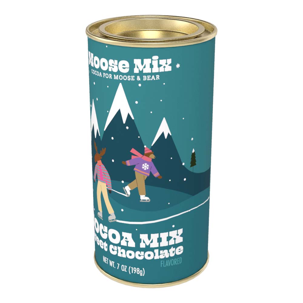 Moose Mix Skating Moose Hot Cocoa (7oz Round Tin)