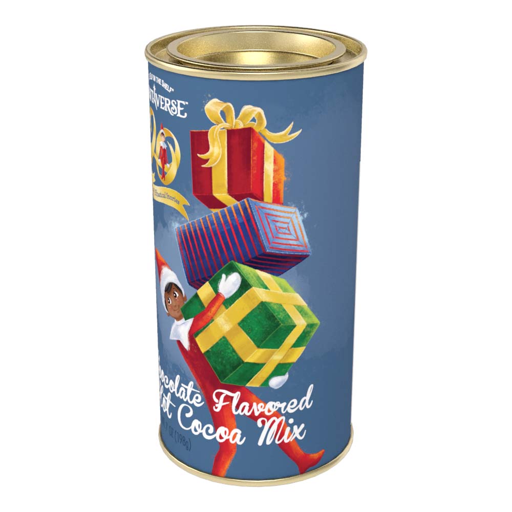 Elf on the Shelf® Present Stack 20th Anniversary Cocoa (7oz Round Tin)