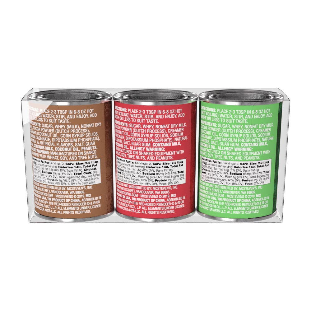 Rudolph The Red-Nosed Reindeer© Cocoa Gift Set (Three 2.5oz Oval Tins)