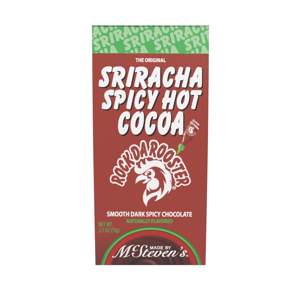 Rock da Rooster™ Sriracha Spicy Dark Chocolate Hot Cocoa (2.5oz Tent Box)