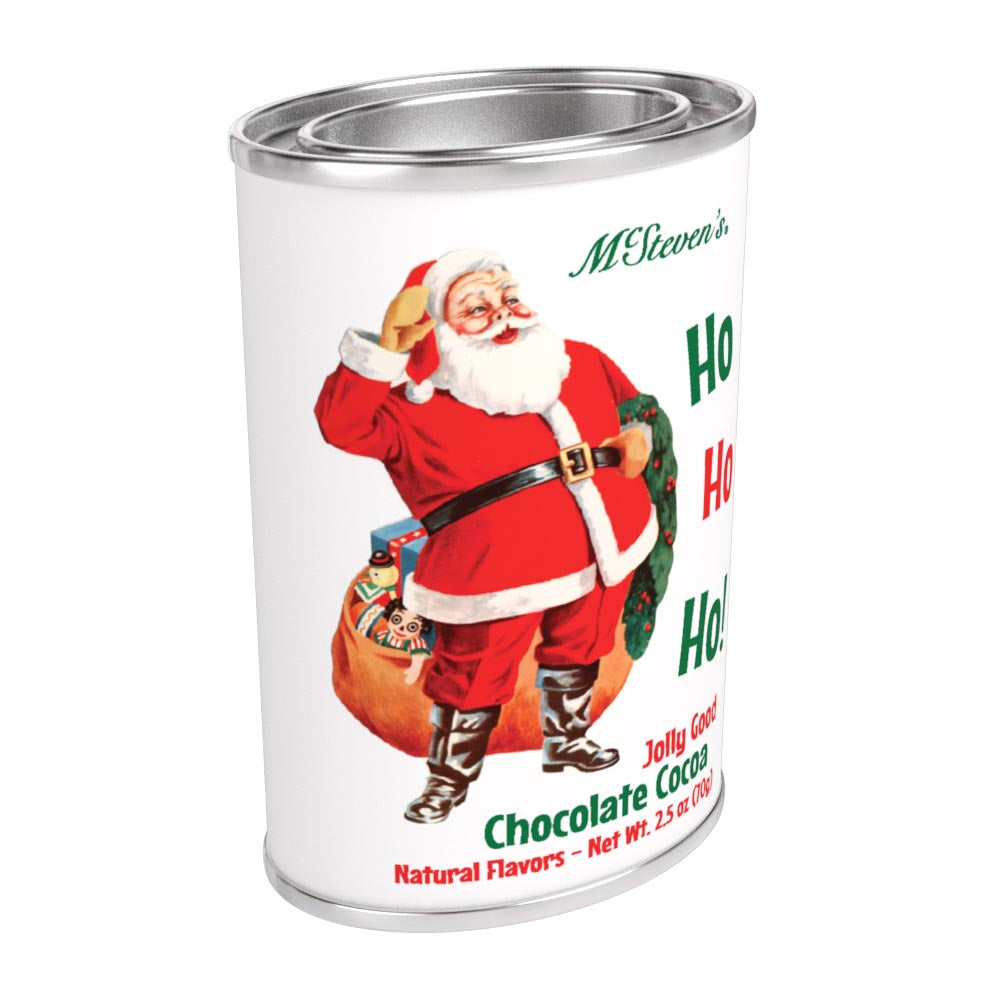 McSteven's Vintage Santa Ho Ho Ho Jolly Good Chocolate Cocoa (2.5oz Oval Tin)