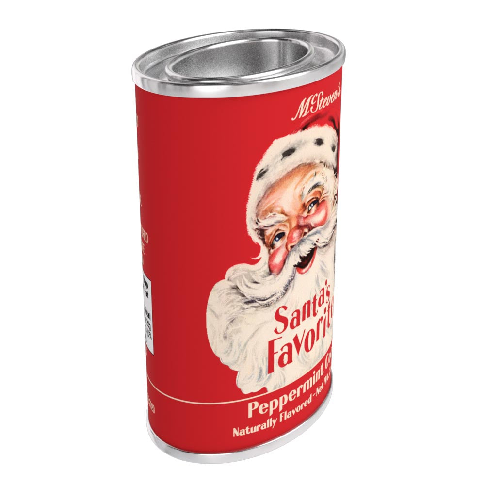 McSteven's Vintage Santa's Favorite Peppermint Cocoa (2.5oz Oval Tin)