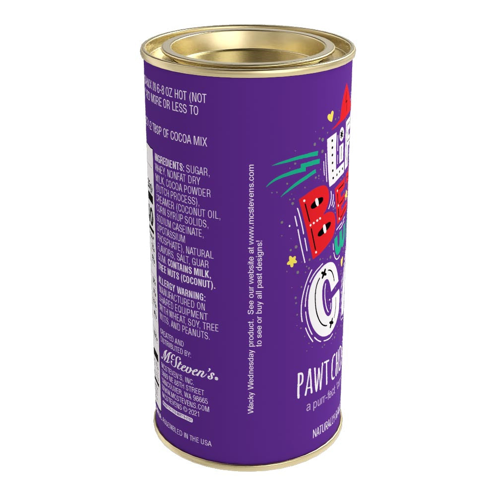 Life is Better with a Cat Pawt Chocolate Cocoa (7oz Round Tin)