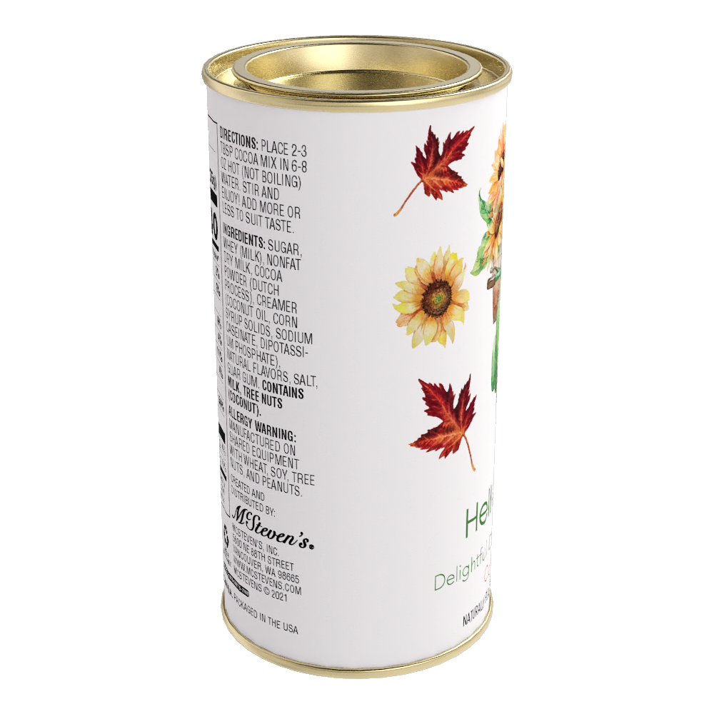 Hello Fall Delightful Double Chocolate Cocoa (7oz Round Tin)