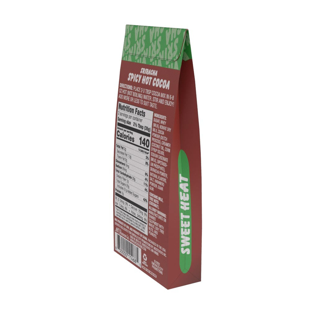 Rock da Rooster™ Sriracha Spicy Dark Chocolate Hot Cocoa (2.5oz Tent Box)