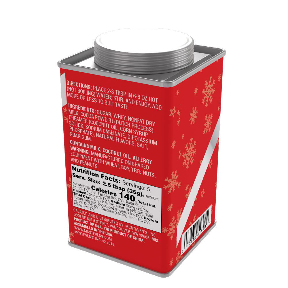 McSteven's Classic Holiday Cocoa (6.25oz Square Tin)