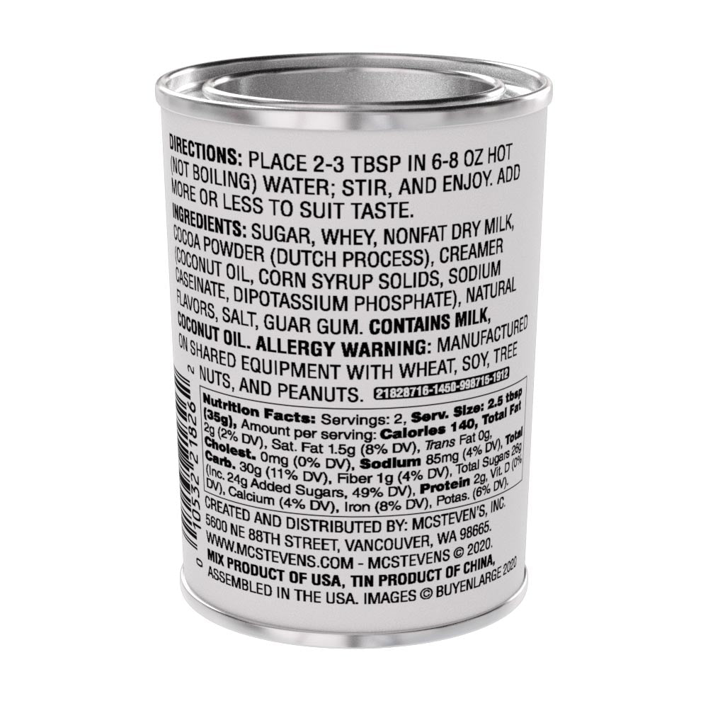 McSteven's Vintage Santa Ho Ho Ho Jolly Good Chocolate Cocoa (2.5oz Oval Tin)