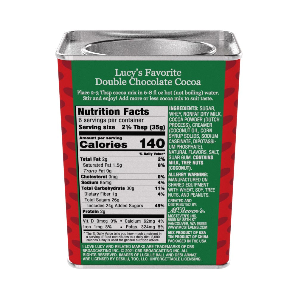 I Love Lucy's© Favorite Christmas Cocoa (8oz Rectangle Tin)