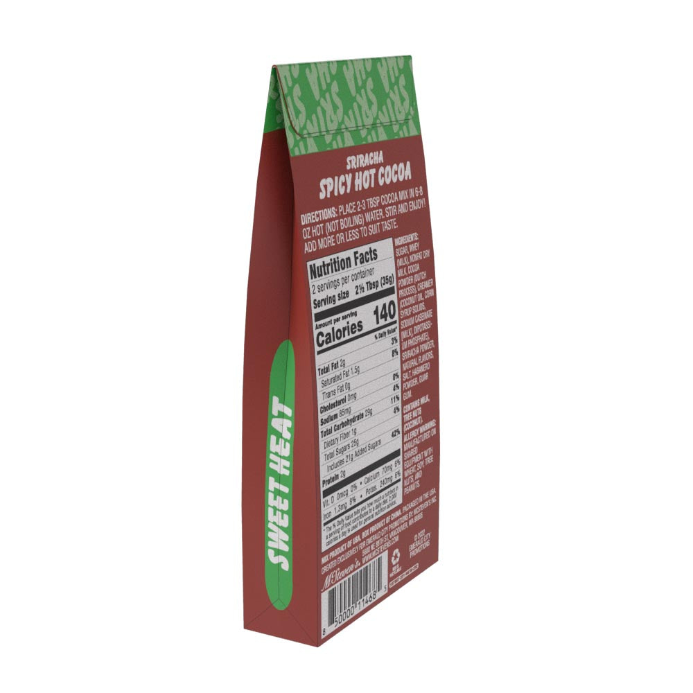 Rock da Rooster™ Sriracha Spicy Dark Chocolate Hot Cocoa (2.5oz Tent Box)