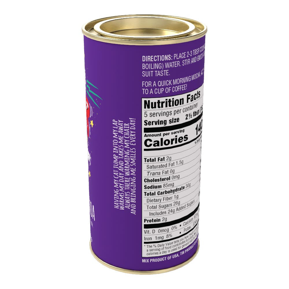 Life is Better with a Cat Pawt Chocolate Cocoa (7oz Round Tin)