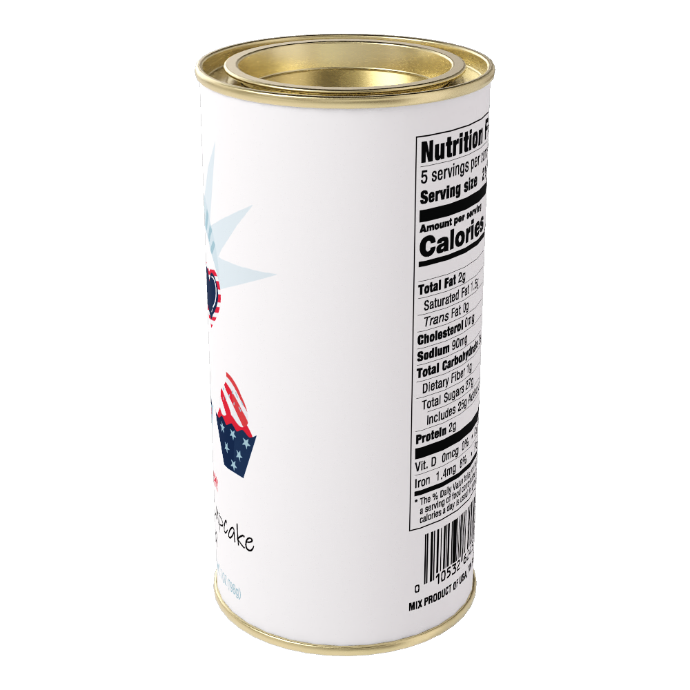 Patriotic Chocolate Cupcake Cocoa (7oz Round Tin)