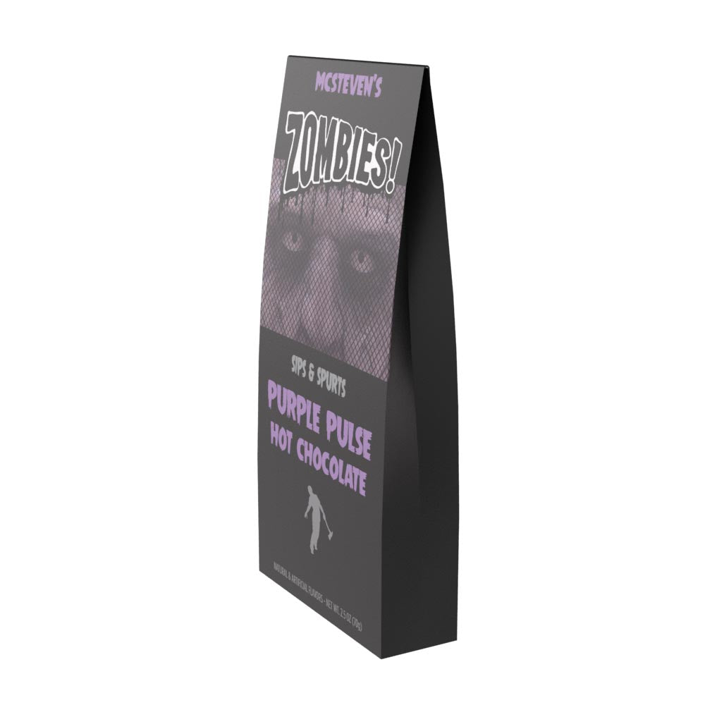 McSteven's Zombies! Purple Pulse Colorful Hot Chocolate (2.5oz Tent Box)