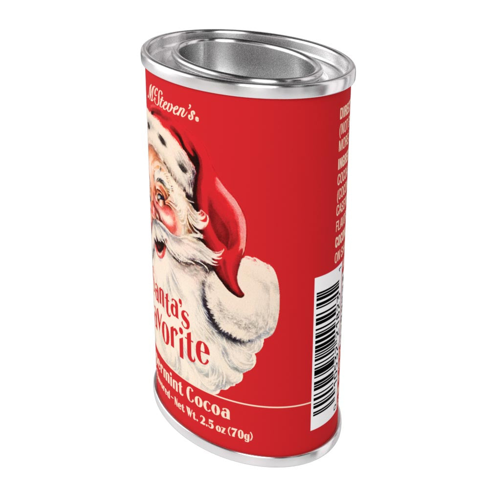 McSteven's Vintage Santa's Favorite Peppermint Cocoa (2.5oz Oval Tin)