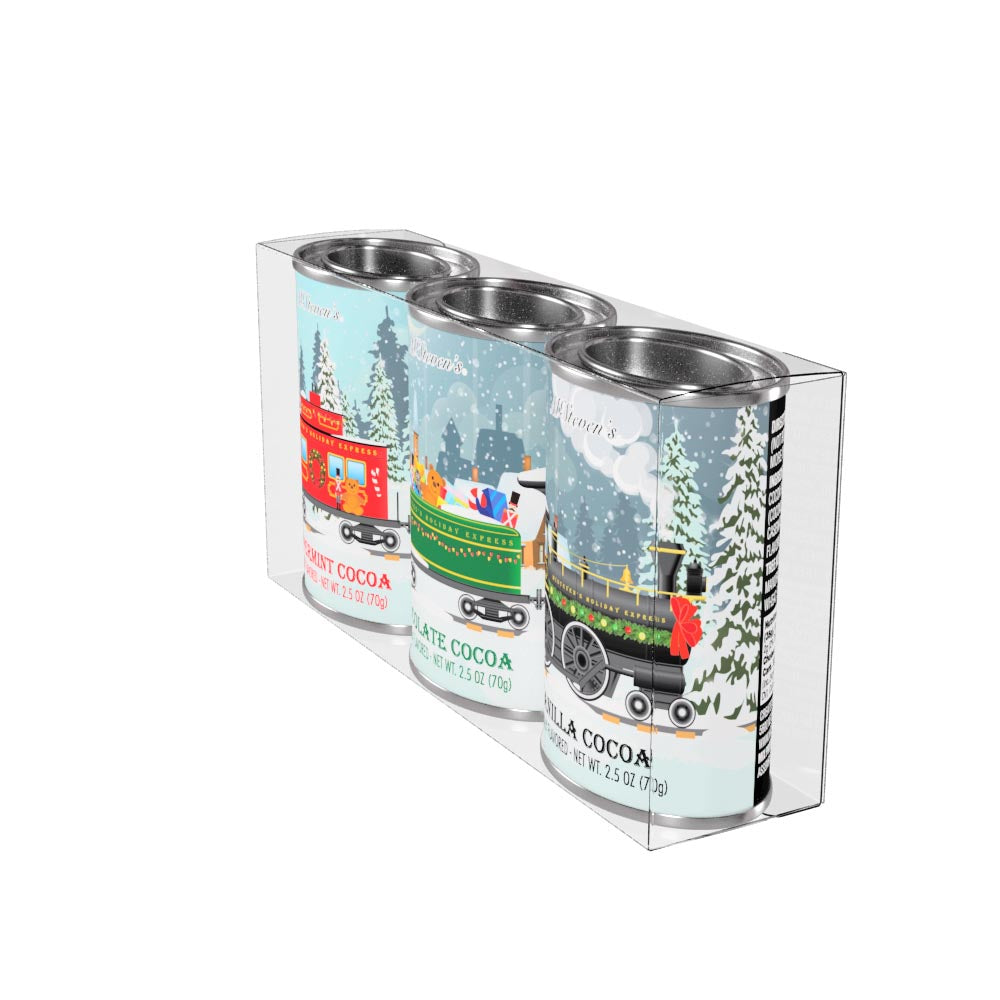 Holiday Express Winter Cocoa Gift Set (Three 2.5oz Tins)