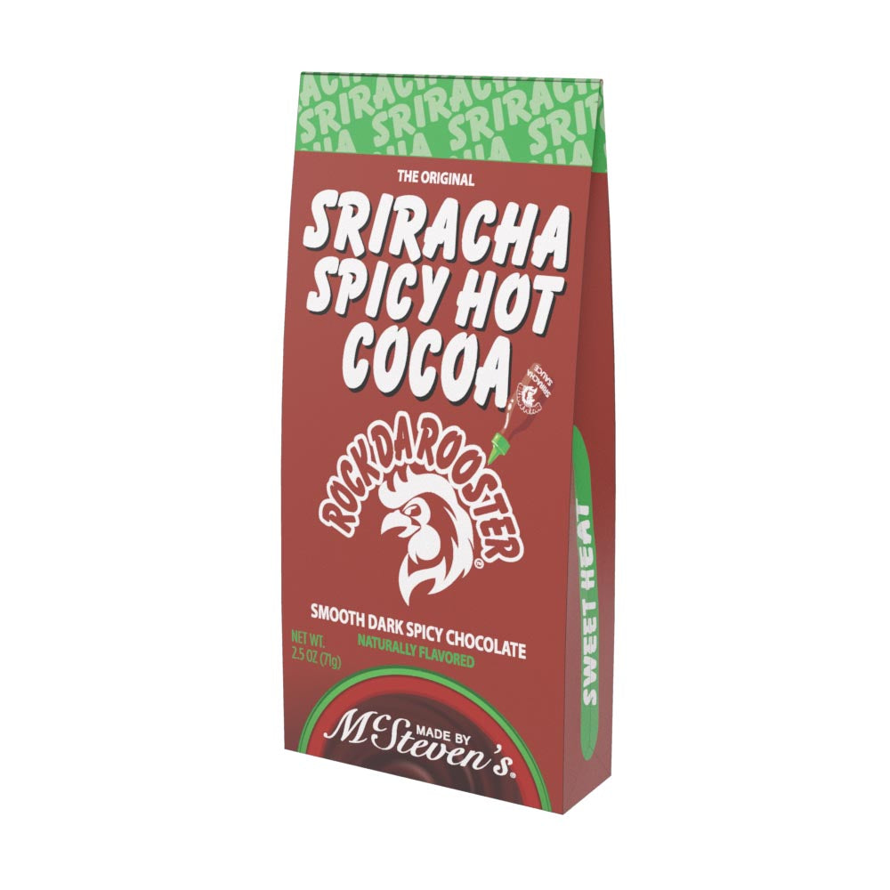 Rock da Rooster™ Sriracha Spicy Dark Chocolate Hot Cocoa (2.5oz Tent Box)