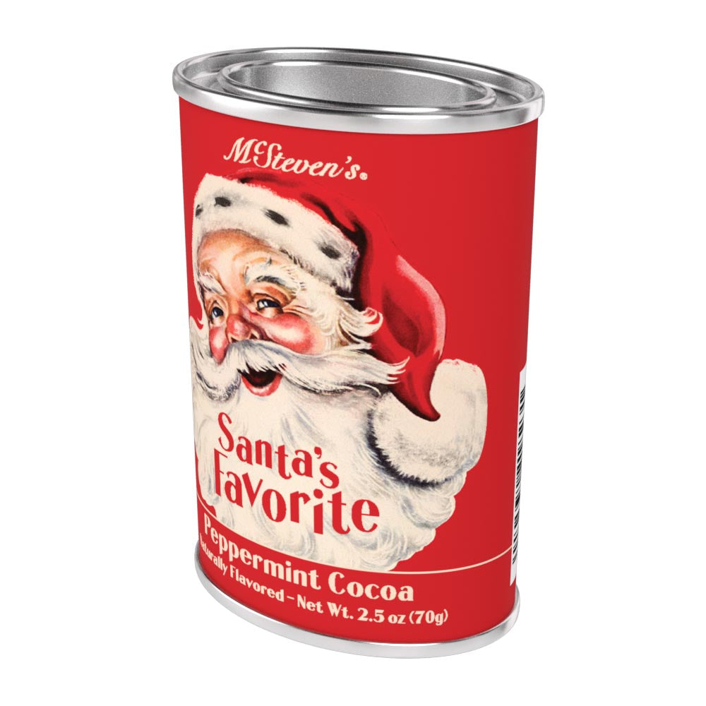 McSteven's Vintage Santa's Favorite Peppermint Cocoa (2.5oz Oval Tin)