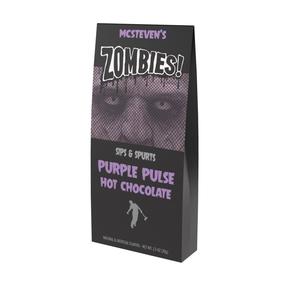 McSteven's Zombies! Purple Pulse Colorful Hot Chocolate (2.5oz Tent Box)