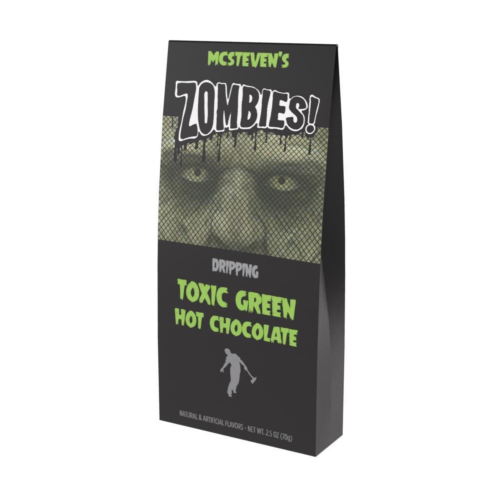 McSteven's Zombies! Toxic Green Colorful Hot Chocolate (2.5oz Tent Box)
