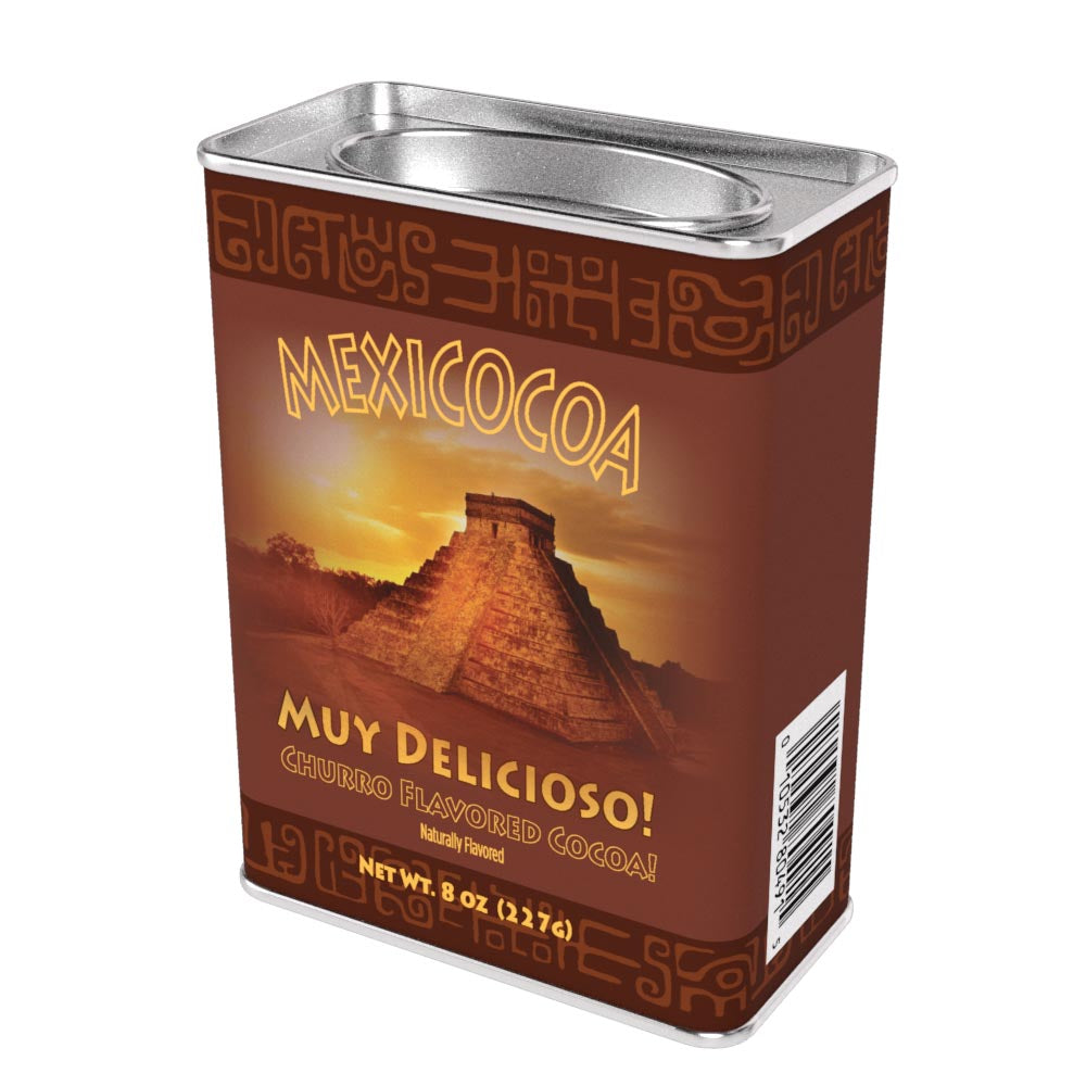 McSteven's Mexicocoa Mexican Spiced Churro Chocolate Cocoa (8oz Rectangle Tin)