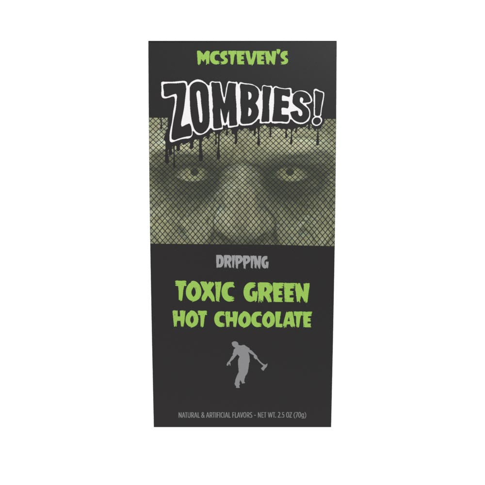 McSteven's Zombies! Toxic Green Colorful Hot Chocolate (2.5oz Tent Box)