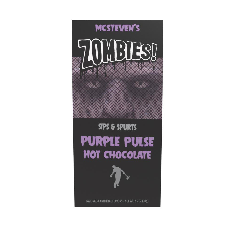 McSteven's Zombies! Purple Pulse Colorful Hot Chocolate (2.5oz Tent Box)