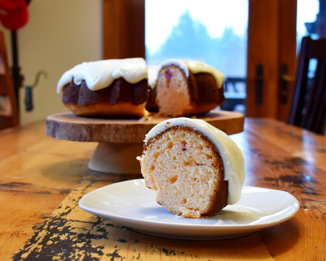 Raspberry Lemonade Pound Cake