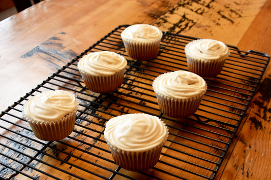 Carrot Cake Frosted Muffins