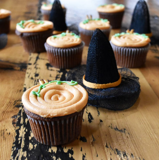 Chocolate Pumpkin Cupcakes