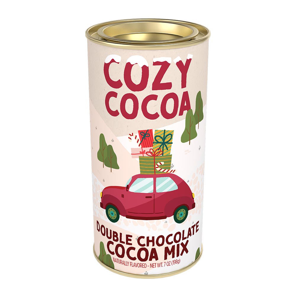 McSteven's Cozy Cocoa Holiday Shopping Double Chocolate Cocoa Mix (7oz Round Tin)