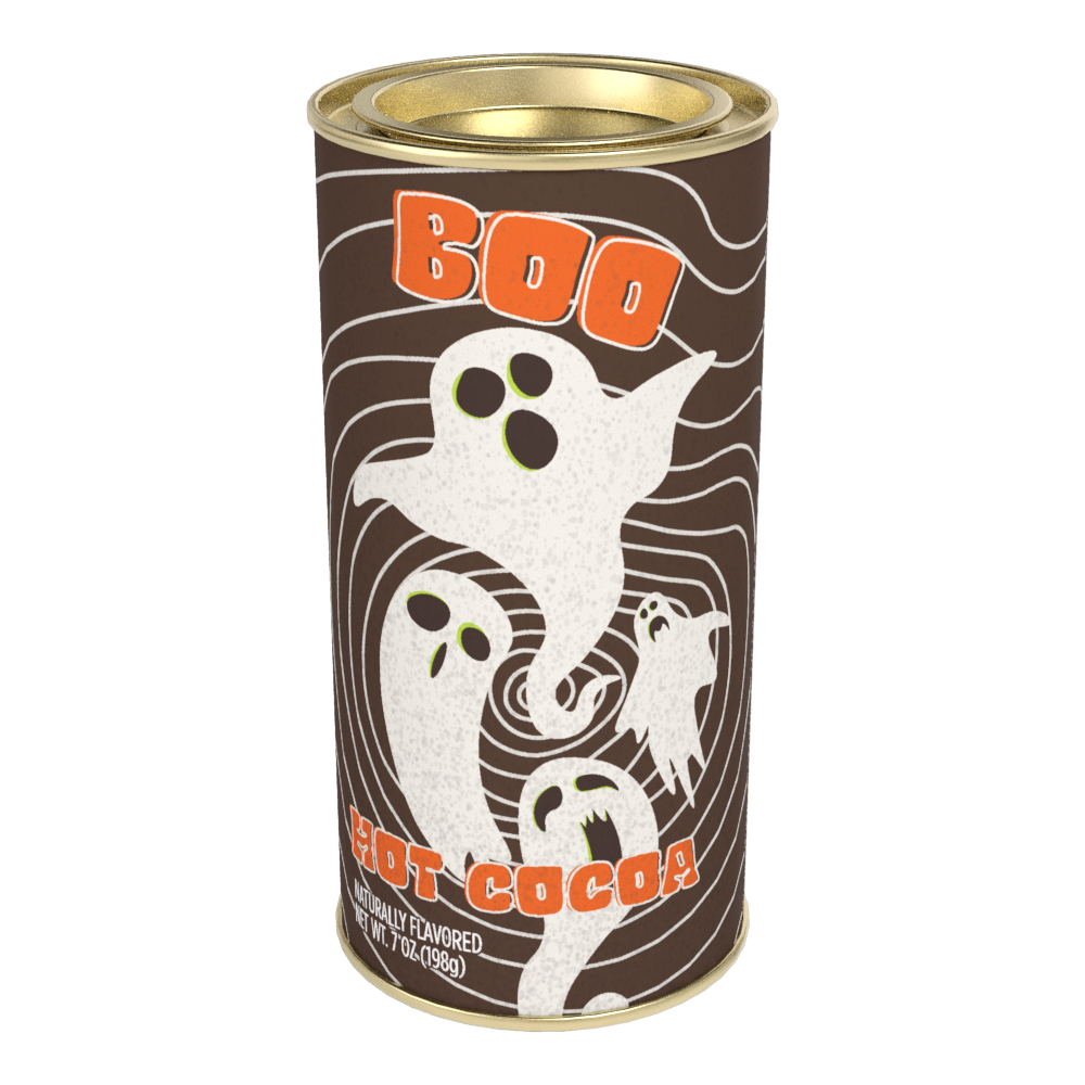 Vintage Halloween BOO Hot Cocoa (7oz Round Tin)