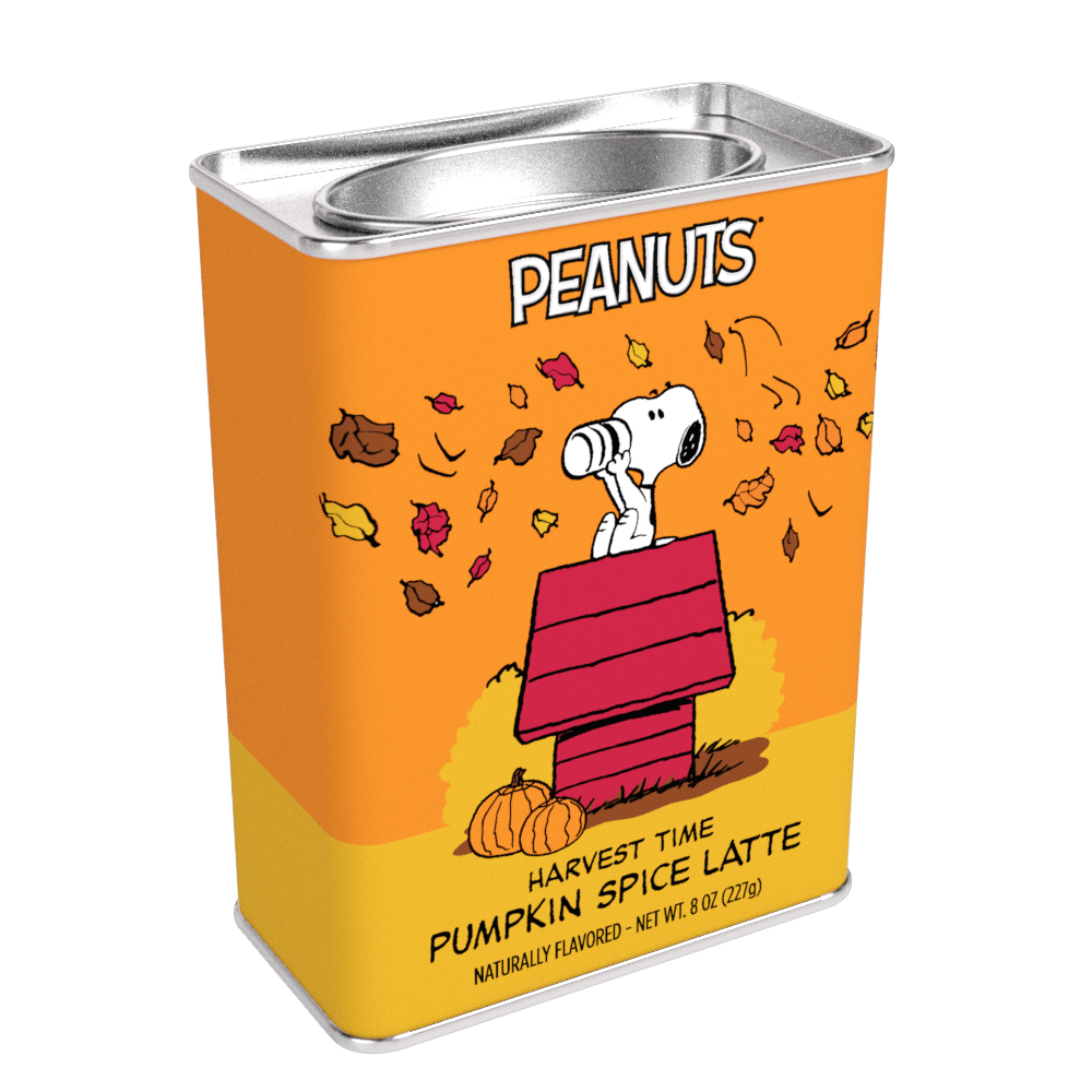 Peanuts® Harvest Time Pumpkin Spice Latte (8oz Rectangle Tin)