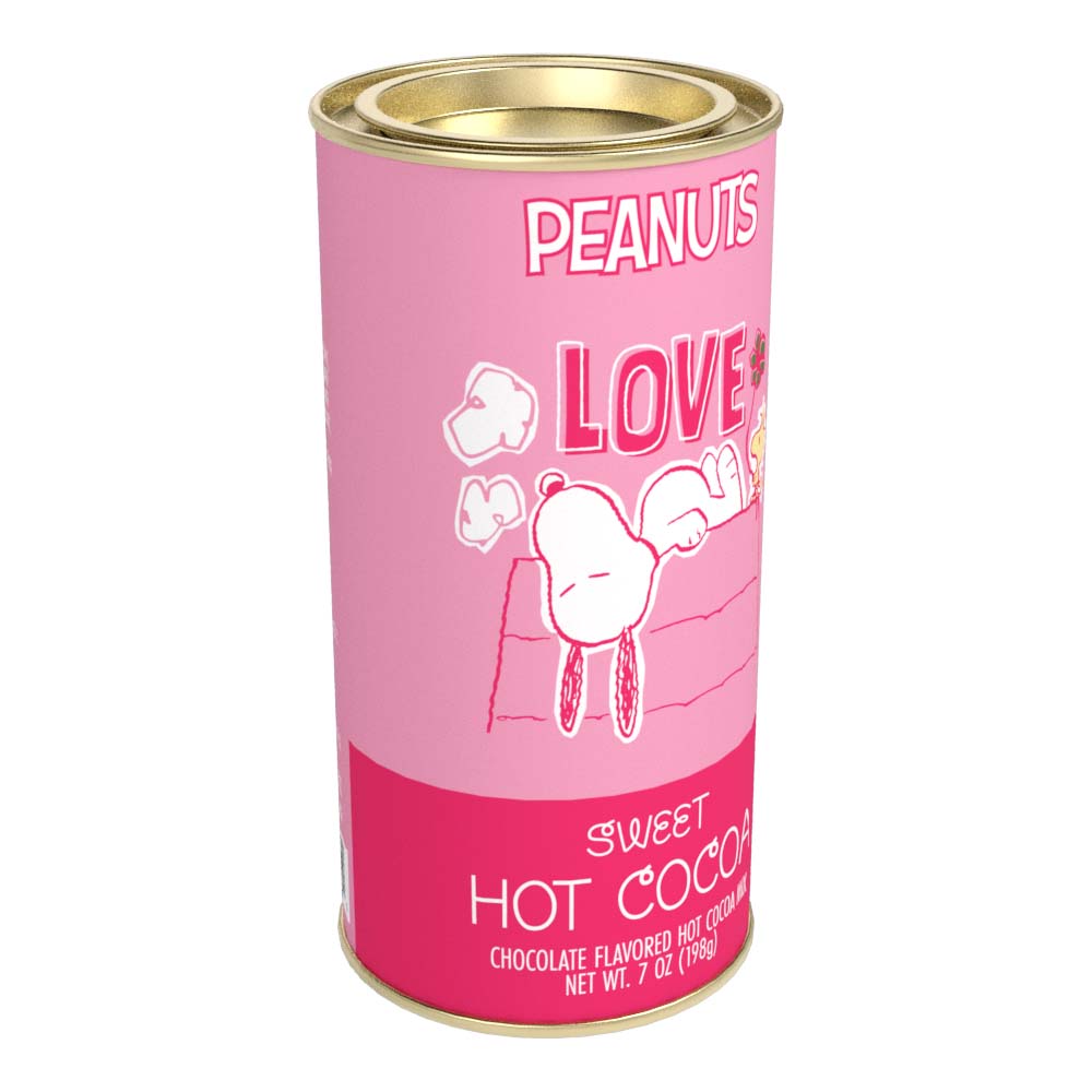 Peanuts® Sweet Snoopy Dog House Valentine's Day Chocolate Cocoa (7oz Round Tin)