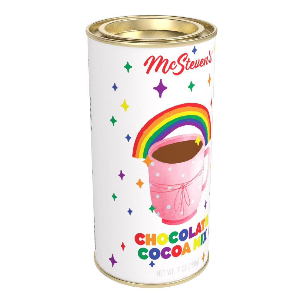 Pride 2024 Rainbow Cocoa Mug Double Chocolate Cocoa(7oz Round Tin)