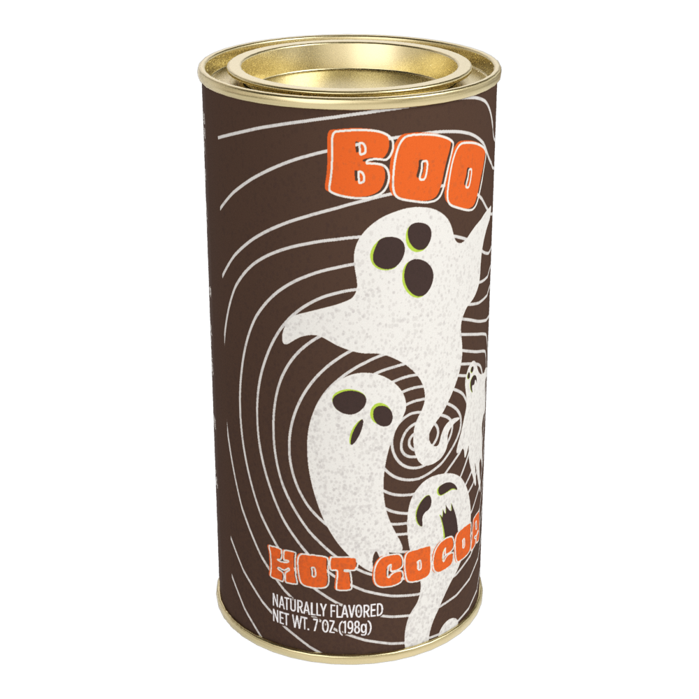 Vintage Halloween BOO Hot Cocoa (7oz Round Tin)