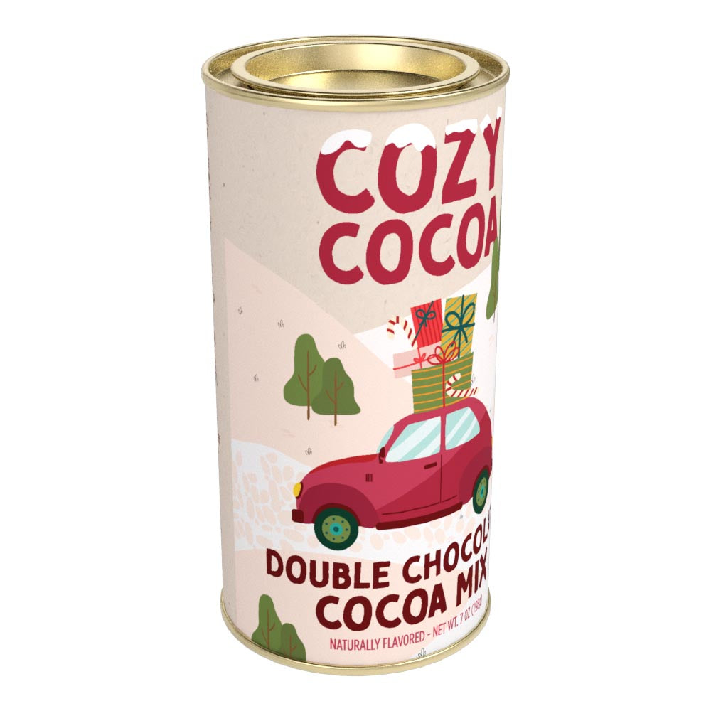 McSteven's Cozy Cocoa Holiday Shopping Double Chocolate Cocoa Mix (7oz Round Tin)