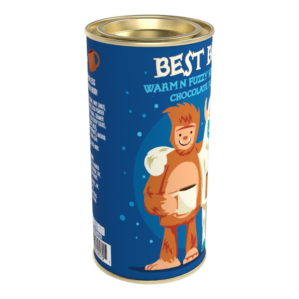 Best Buds Sasquatch and Yeti Warm n' Fuzzy Cocoa (7oz Round Tin)