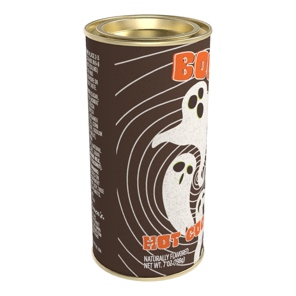 Vintage Halloween BOO Hot Cocoa (7oz Round Tin)