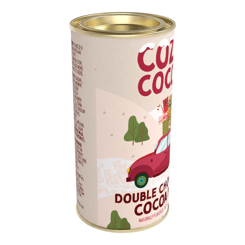 McSteven's Cozy Cocoa Holiday Shopping Double Chocolate Cocoa Mix (7oz Round Tin)