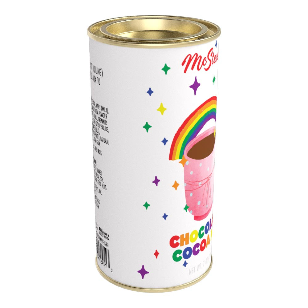 Pride 2024 Rainbow Cocoa Mug Double Chocolate Cocoa(7oz Round Tin)