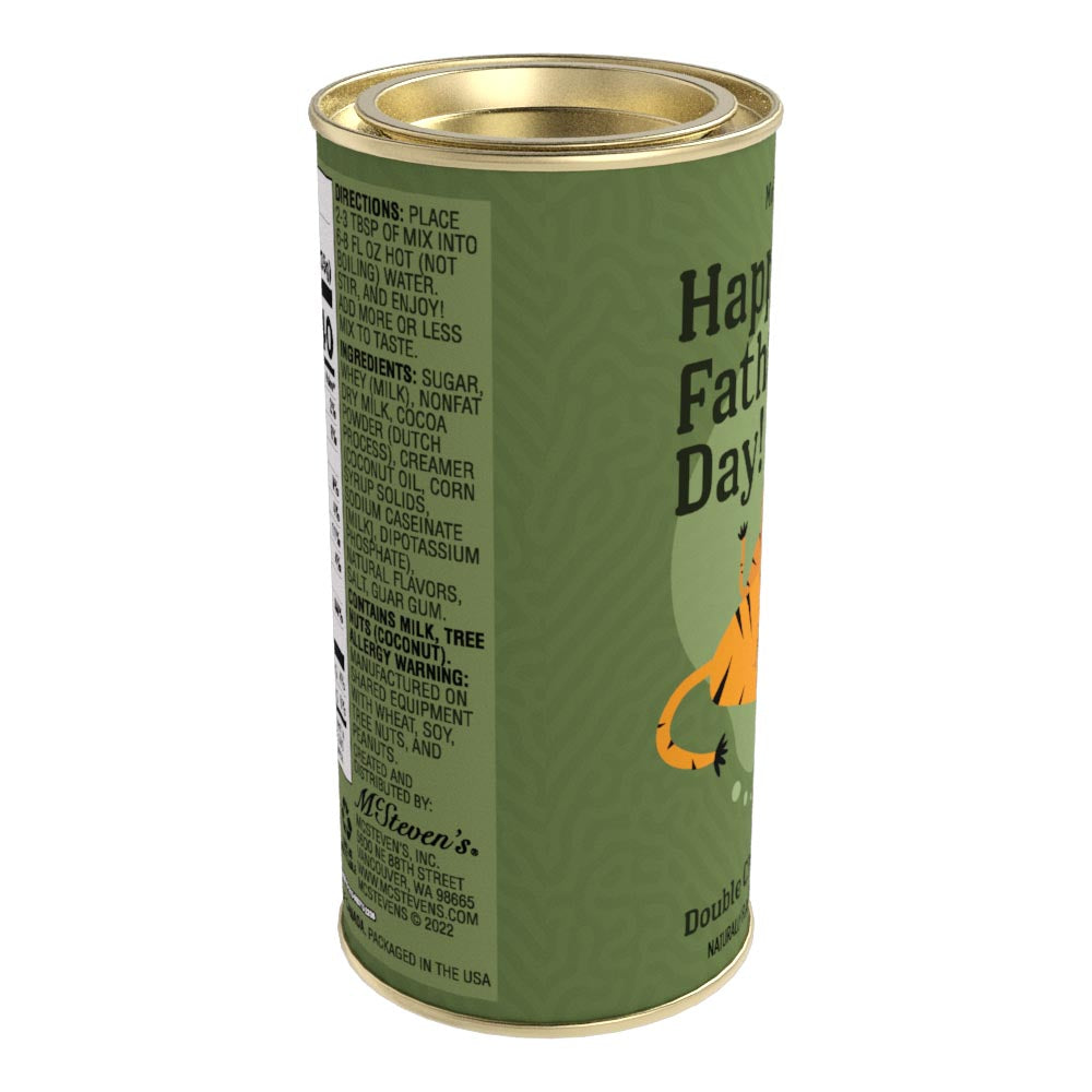 Happy Father's Day Double Chocolate Cocoa (7oz Round Tin)