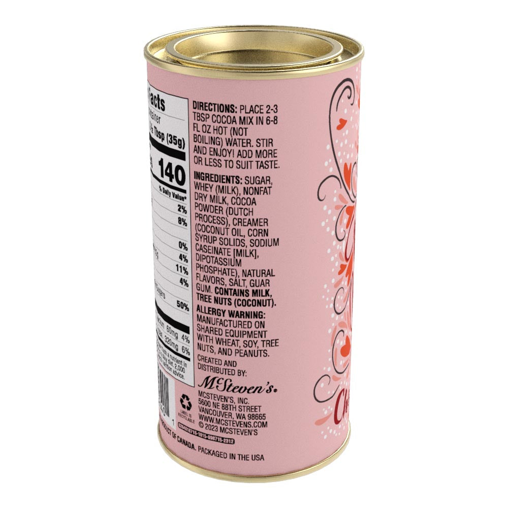 McSteven's Be My Valentine Chocolate Cocoa (7oz Round Tin)