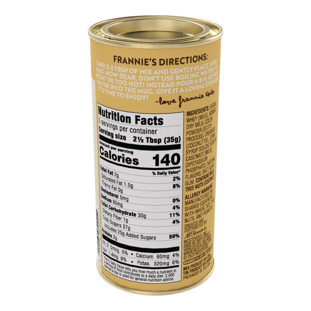 Frannie's Chocolate Cocoa (7oz Round Tin)